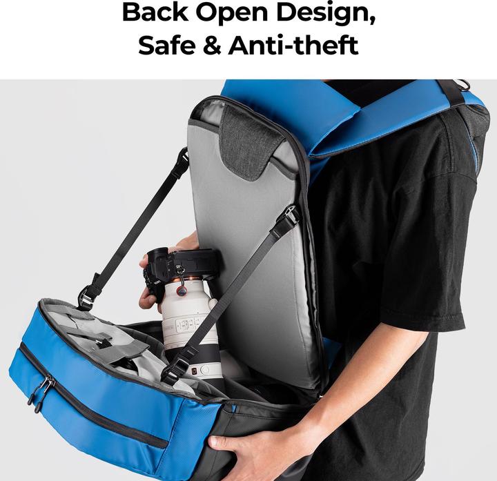 Image du produit K&F Concept Concept Beta Backpack 20l Photo Backpack - Bleu (Sac à dos photo, 20 l)