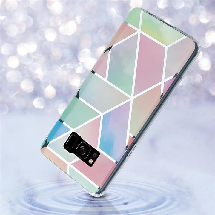 Produktbild Cadorabo IMD TPU Bunter Marmor Cover (Samsung Galaxy S8+)