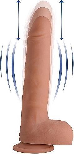 Immagine prodotto Curve Toys XLDildo vibrante e rimbalzante con ventosa e testicoli Beige