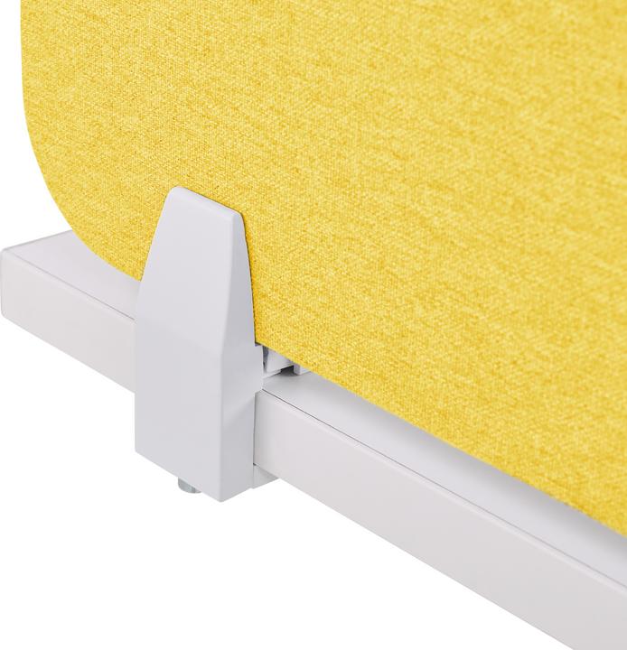 Image du produit Beliani Cloison de bureau jaune moutarde 130 x 40 cm WALLY