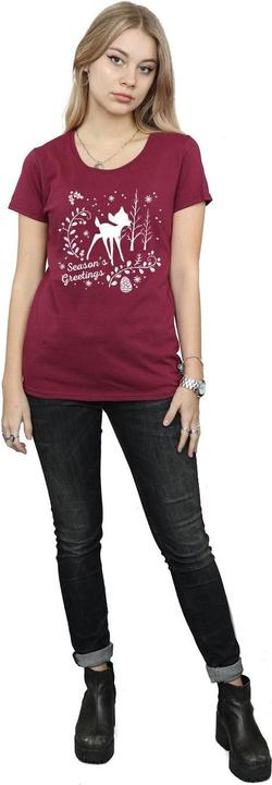 Immagine prodotto Disney Bambi Christmas Greetings Maglietta Donna (XL)