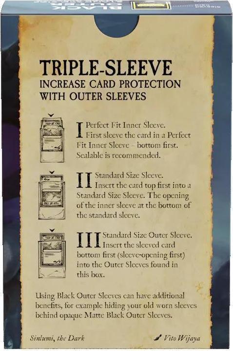 Immagine prodotto Arcane Tinman Manicotti esterni opachi Dragon Shield - neri - misura standard (100)