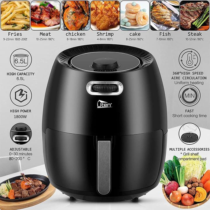 Immagine prodotto Uten Friggitrice da 6,5L, analogica