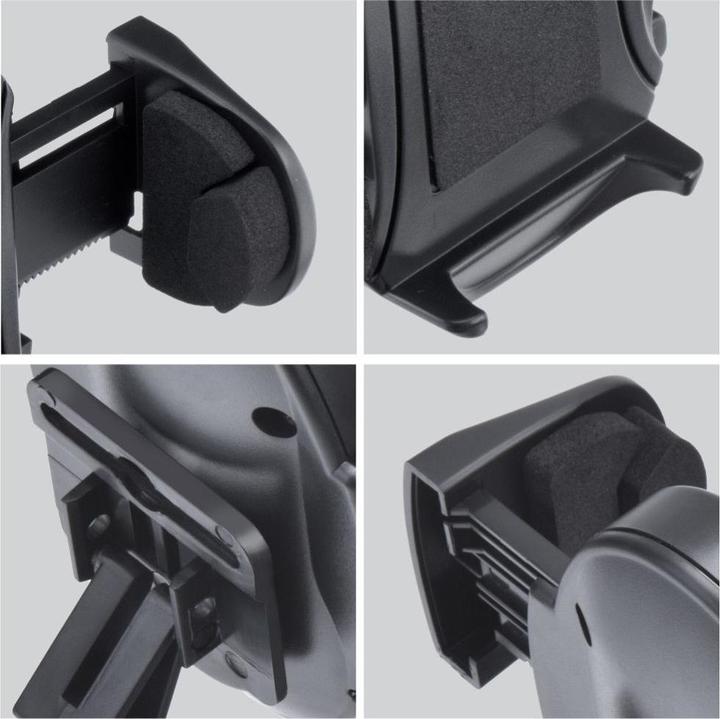 Image du produit Forcell Stylus F-GRIP Oval 17 cm car holder for windshield / dashboard / air vent black