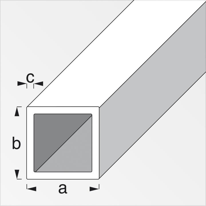 Actual product image Alfer Square tube aluminium