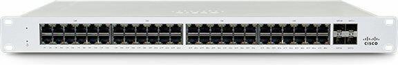 Actual product image Cisco Meraki PoE+ Switch MS130-48X 52 Port, SFP Ports: 0 (48 Ports)