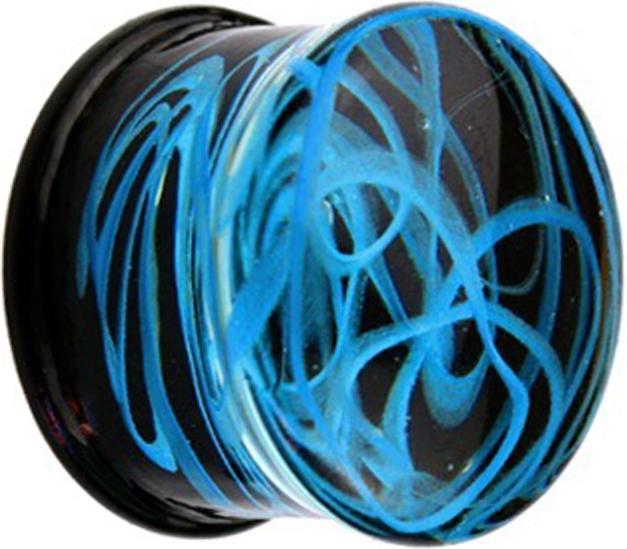 Image du produit Star Piercing Flared Plug Rauch bleu en verre (sans laiton, Verre)