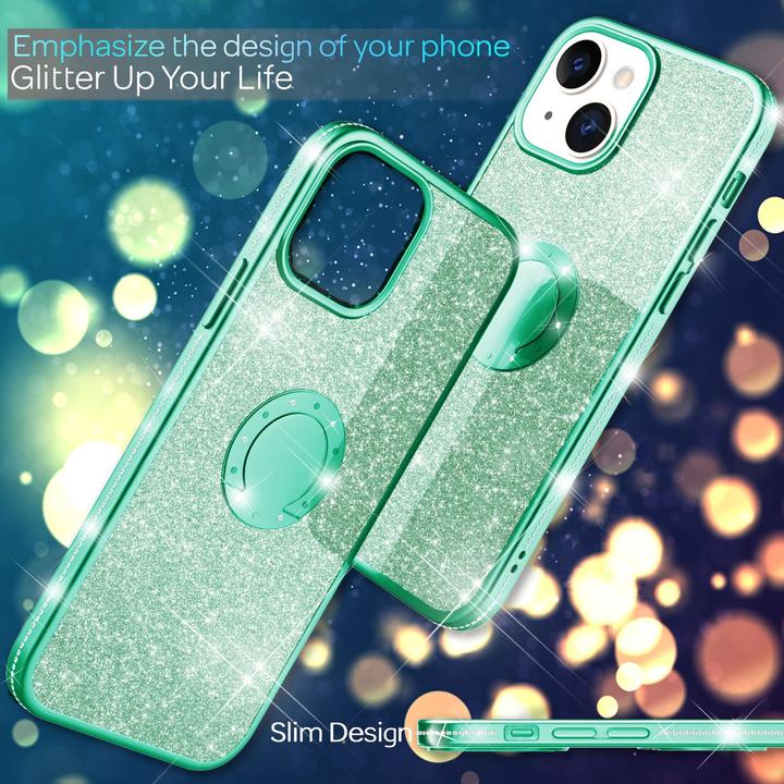 Produktbild Nalia Ring Glitzer Silikon Hülle (Apple iPhone 13)