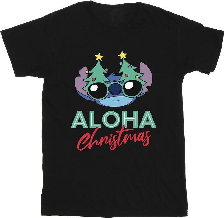 Produktbild Disney Lilo And Stitch Christmas Tree Shades TShirt (3XL)