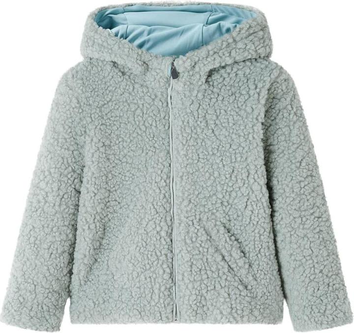 Image du produit VidaXL Veste à capuche enfant Teddy fausse fourrure Menthe verte 92,Matériel (92)