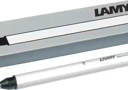 Lamy Tintenroller-Patrone T11, blau, im Blister mit Schreibspitze aus Edelstahl (Blau, 5 x)