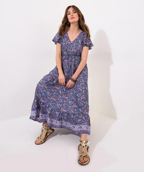Produktbild Joe Browns Petite Boho Paisley Printed Frilly Sleeve Tiered Maxi Dress (10)