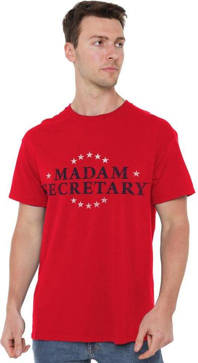 Actual product image Madam Secretary Mens Distressed Logo T-Shirt (XXL)