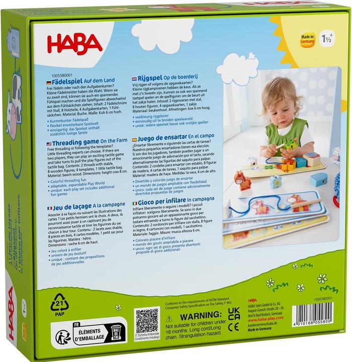 Produktbild Haba Fädelspiel Auf dem Land (Deutsch)