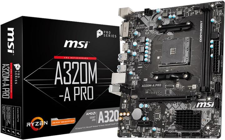 MSI A320M-A Pro (AM4, AMD A320, mATX)