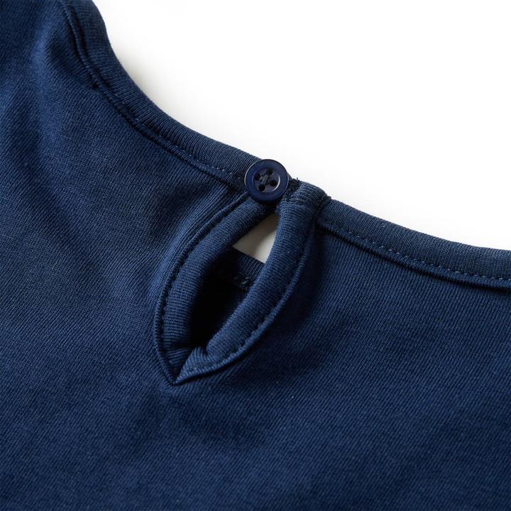 Immagine prodotto VidaXL Camicia da bambino a maniche lunghe blu navy 116,Materiale: 95 % cotone (116)