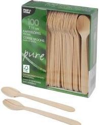 Actual product image Papstar French fries forks wood pure (1000 x)