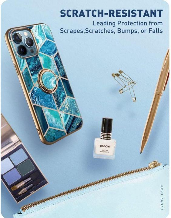 Actual product image Supcase Case IBLSN Cosmo Snap Apple iPhone 13 Pro Ocean Blue (Apple iPhone 13 Pro)