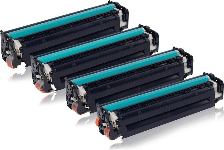 Actual product image Inkadoo Toner multipack compatible with Canon 716 contains 4x toner cartridge black cyan magenta yellow