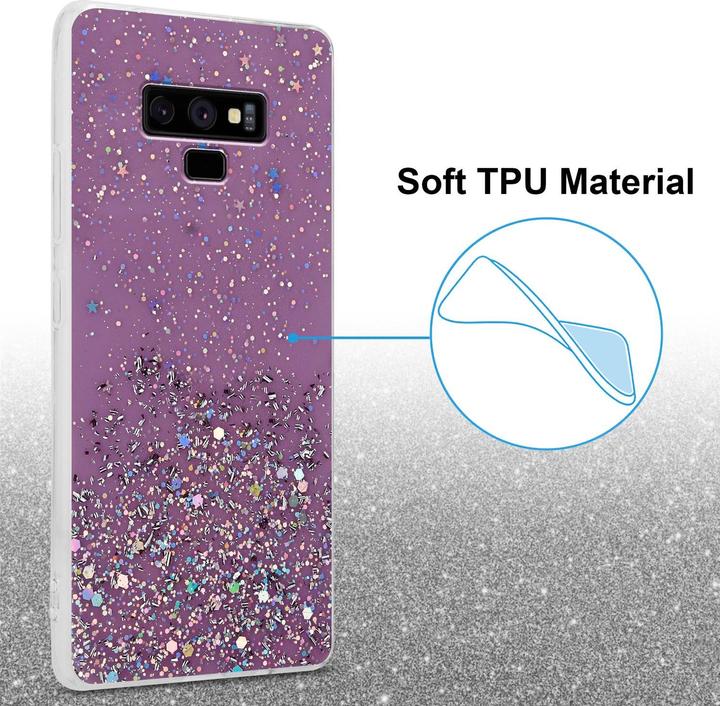 Actual product image Cadorabo TPU cover sparkling glitter (Samsung Galaxy Note 9)