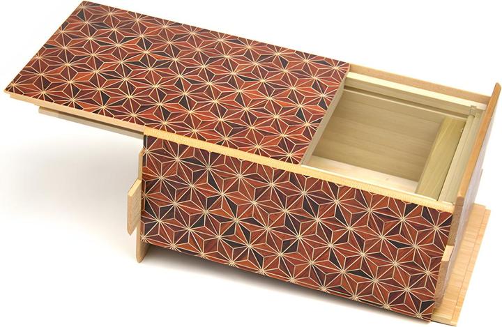 Actual product image Maruyama Himitsu Bako - Akaasa (21 steps) - Japanese puzzle box