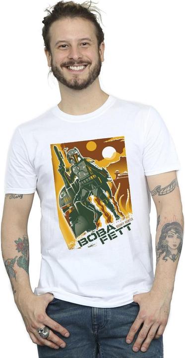 Actual product image Star Wars Mens Boba Fett Collage T-Shirt (XL)