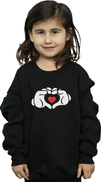 Immagine prodotto Disney Mickey Mouse Heart Hands Felpa Ragazze (140, 146)