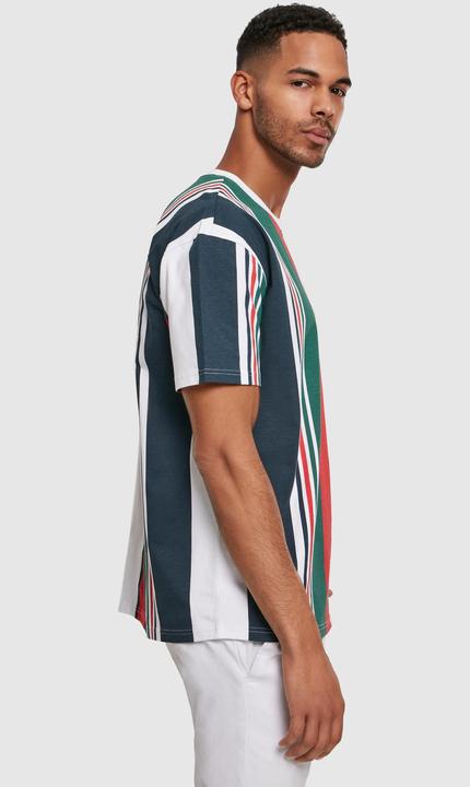 Actual product image Urban Classics Heavy Oversized Big AOP Stripe Tee (S)