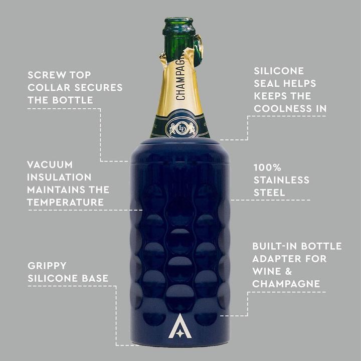 Actual product image Uberstar Champagne & wine bottle cooler blue