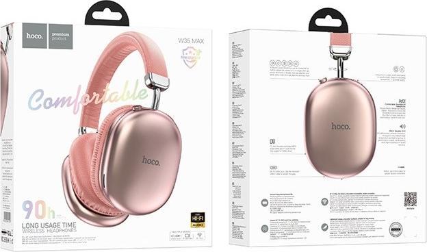 Immagine prodotto Hoco W35 Max Joy Kabelloses Bluetooth In-Ear-Headset Rosa (90 h, Senza fili)
