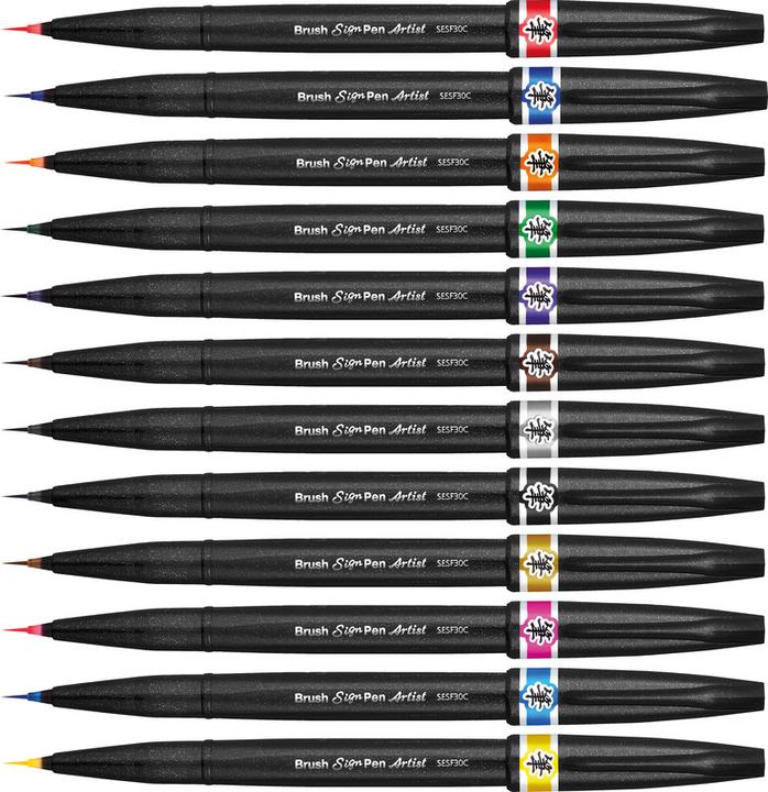 Produktbild Pentel Pinselstift Sign Pen Brush Artist (Blau, 1 x)