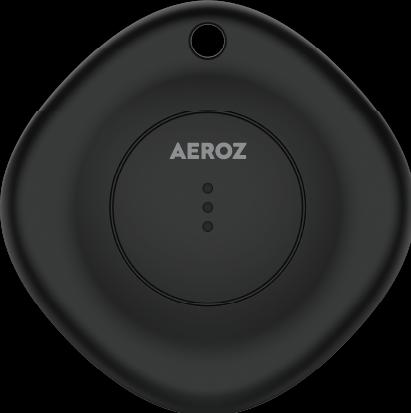 Actual product image Aeroz TAG-1000 Black (1-pack) Key finder for use with iPhone - Works with Apple Find My app
