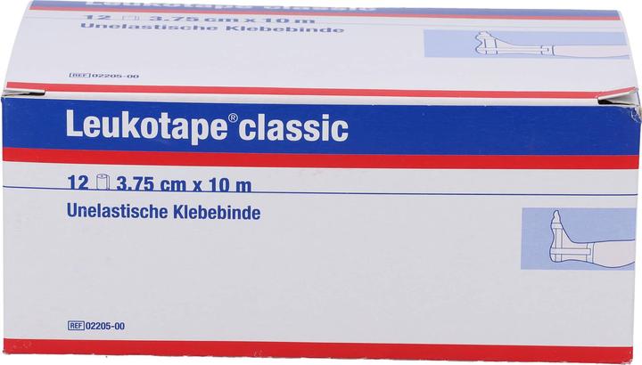 Etichetta energetica BSN Leukotape® classic economy Pac 3,75 x 10 m 12 pezzi bianco (10 m)