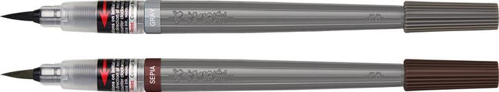 Actual product image Pentel Brush Pen Color Brush Pigment (Grey)