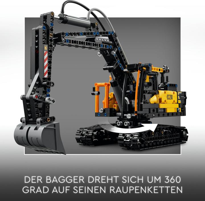 Immagine prodotto LEGO 42175 Camion Volvo FMX con escavatore elettrico cingolato EC230 (42175, LEGO Technic)