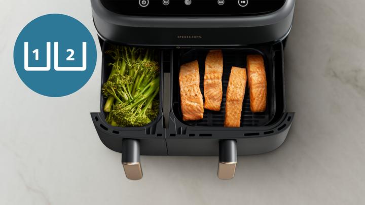 Produktbild Philips Dual Basket Airfryer NA352/09 (CH-Stecker)