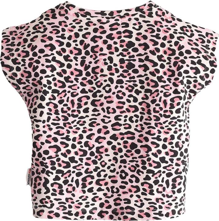 Actual product image Superga Childrens/Kids Leopard Print Cropped T-Shirt (116)