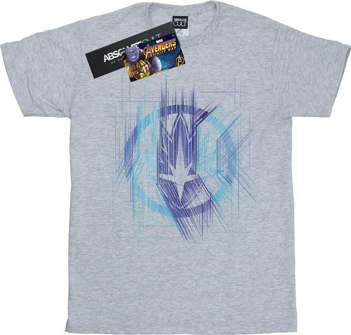 Actual product image Mens Avengers Infinity War Guardian Lines T-Shirt (S)