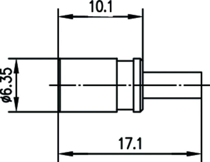 Produktbild Telegärtner SMB-Steckverbinder Buchse, gerade 50 Ohm J01161A0691 1 St.