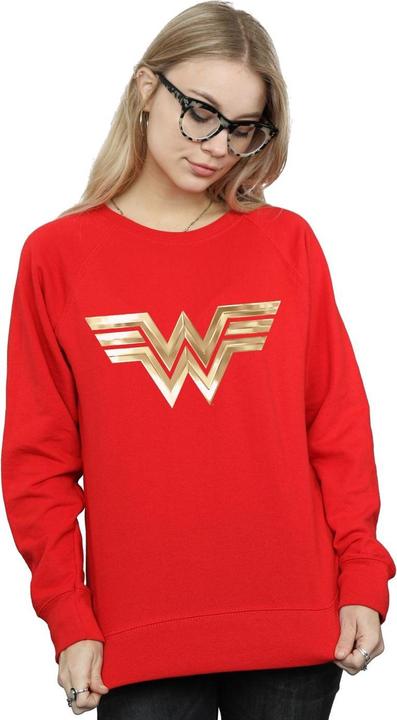 Actual product image Womens/Ladies Wonder Woman 84 Gold Emblem Sweatshirt (M)