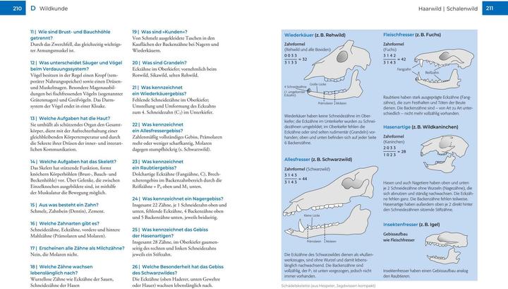 Nutritional values and ingredients Vor und nach der Jägerprüfung (German, Herbert Krebs, 2024)