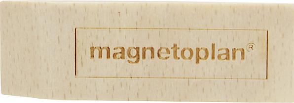 Actual product image kaiserkraft Designer wooden magnets, pack of 4, LxWxH 60 x 20 x 13 mm, light brown. (4 x)