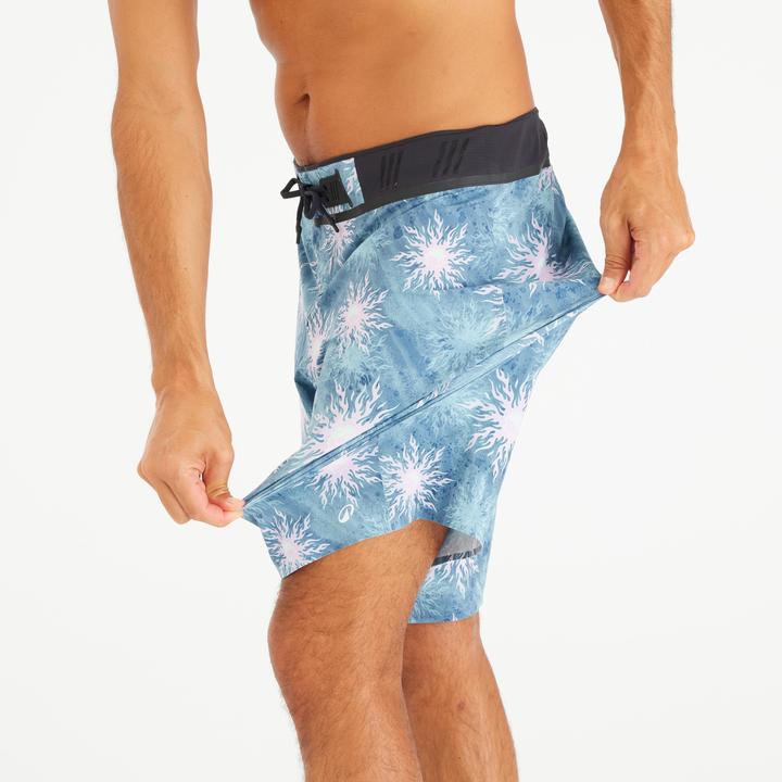 Immagine prodotto Olaian Boardshorts Herren lang Morpho Yingyang 20" blau (40)