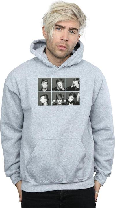 Actual product image David Bowie Mens Photo Collage Hoodie (S)