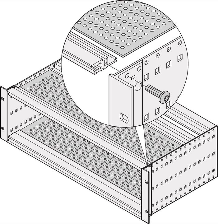 Actual product image Schroff Cover plate standard, 160 mm deep - ABDECKBLECH 84TE 160T 2STK