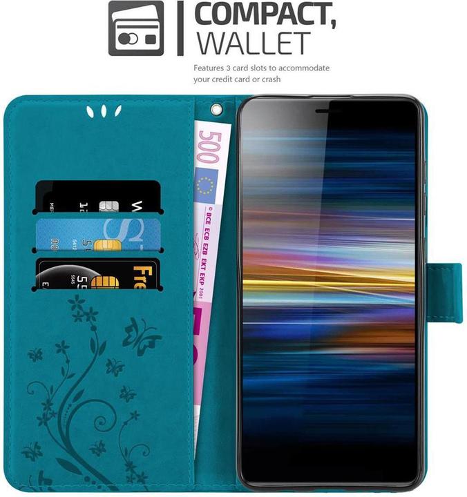 Actual product image Cadorabo Flower Book Cover (Sony Xperia L3)