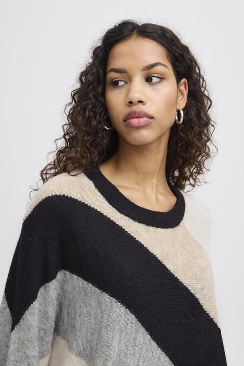 Actual product image Ichi 's long sleeve sweater ihkaara short2 (M)