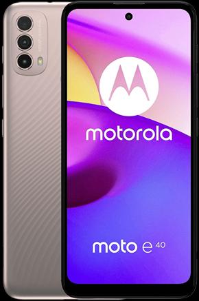 Motorola E40 Dual Sim Pink Clay, 4GB RAM 64GB, XT2159-3 Moto (64 GB, Pink, Hybrid Dual SIM)