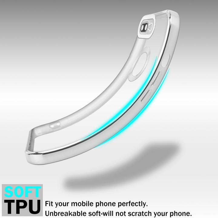 Actual product image Cadorabo TPU Chrome Case with Camera Protector for Apple iPhone 7 PLUS / 7S PLUS / 8 PLUS (Apple iPhone 7 Plus, Apple iPhone 7s Plus)
