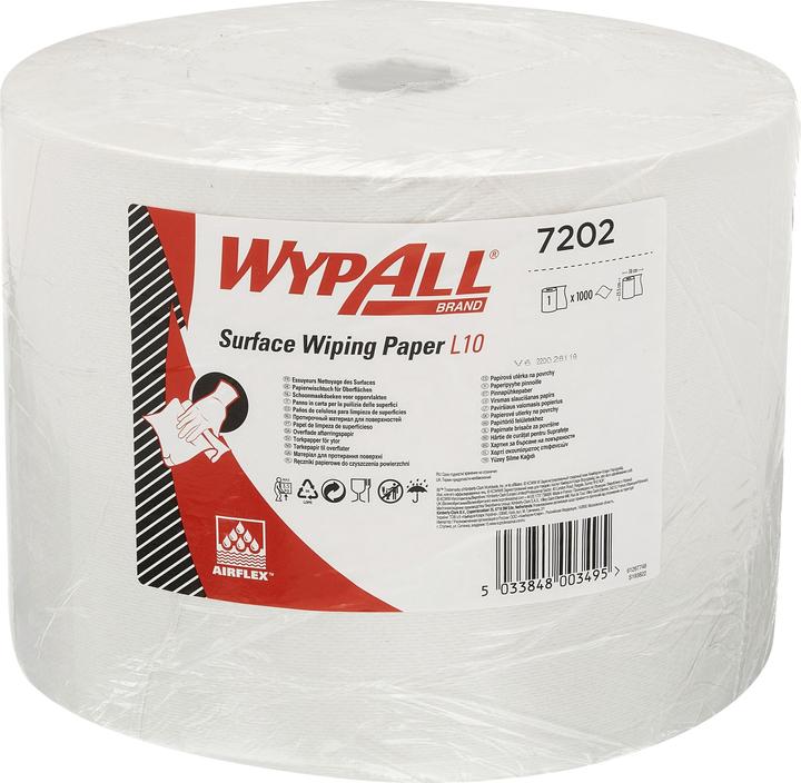 Immagine prodotto Wypall Salvietta L-10 EXTRA + rotolo grande, in materiale Airflex, 1000 panni, 1 strato (1 x)